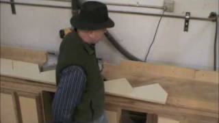 Cutting a stair stringer on a chopsaw [upl. by Melissa]