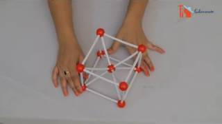 How To Make Body Centered Cubic Crystal BCC By Using Ball and Stick Chemistry Molecular Models [upl. by Silas]