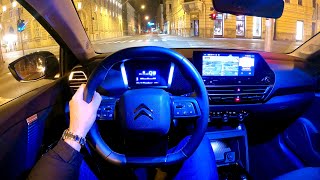 New CITROEN C4 X 2024  NIGHT POV test drive amp FULL REVIEW eC4 X [upl. by Maryjo]