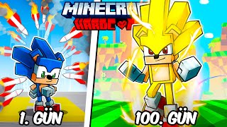 Hardcore Minecraftta SONIC Olarak 100 Gün Geçirmemin Hikayesi [upl. by Curzon]