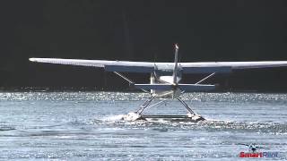 SmartPilot  Float Plane  Landing amp Taxiing into Moving Water [upl. by Granlund574]