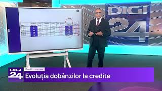 Evoluția dobânzilor la credite Banii în mișcare Digi24 [upl. by Nivag3]