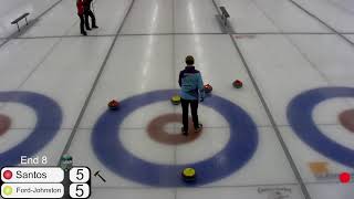 Curling Alberta Senior Provincial Championship Womens Final Team Santos vs Team FordJohnston [upl. by Charley]