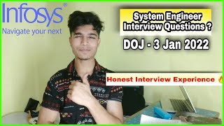 Infosys interview experience for system engineer 🔥 interview questions for system engineer role 🔥 [upl. by Demetri]