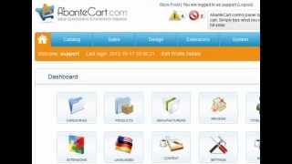 Setting up MultiStore eCommerce with AbanteCart shopping cart solution [upl. by Richter]