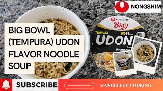 NONGSHIM big bowl tempura  udon flavor noodle soup  제품중량 [upl. by Irwinn9]