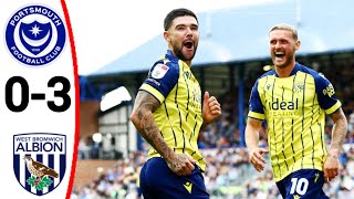 Portsmouth vs West Bromwich Albion 03 Alex Mowatt Goal All Goals and Extended Highlights [upl. by Nywde]