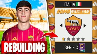 NUOVA CARRIERA CON LA ROMA NEXT GEN DALLA SERIE C ALLA CHAMPIONS LEAGUE [upl. by Yelekalb]