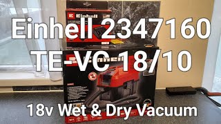 Einhell TEVC 1810 LiSolo wet amp dry 18v vacuum [upl. by Bianca727]