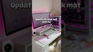 Hello Kitty desk mat 🩷 gamingsetup pinkgamingsetup pcsetup gamergirl sanriogirl hellokitty [upl. by Greenquist]