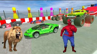 spiderman cars cartoon level 4 gameplay [upl. by Gilemette]