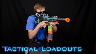 TACTICAL NERF LOADOUTS  Franks HvZ Gear [upl. by Ahseym]