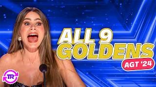 ALL 9 GOLDEN BUZZER AUDITIONS ON AGT 2024 [upl. by Liatrice966]