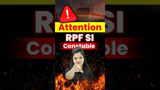 ⚠️ RPF SI amp Constable New Update shorts RPF railway [upl. by Gabrielson107]