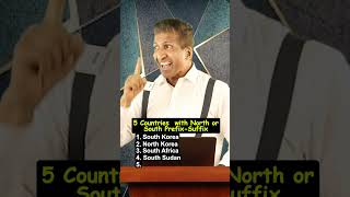 5 Countries with North or South PrefixSuffix  Anurag Aggarwal [upl. by Anuahsat]