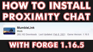 How To Use Mumble for Minecraft  Easy and Free Proximity Chat [upl. by Limann]