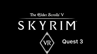 SKYRIM VR  Quest 3 [upl. by Enreval181]