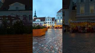 Tallinn Old Town Square A Step into Estonias Past estonia castle oldtown europe walkthrough [upl. by Aehsan]