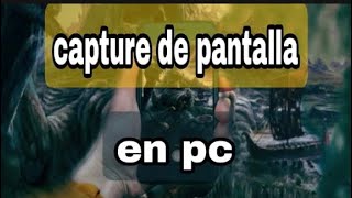 como hacer captura de pantalla en pc [upl. by Eecyal]