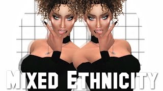 The Sims 4 Create A Sim  Mixed Ethnicity Collab w Vimsie  FULL CC LIST [upl. by Narod287]