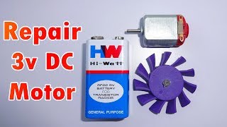 How to Repair a Toy DC Motor at Home  Whatanidea [upl. by Calica]