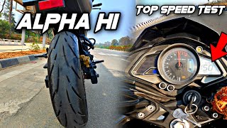 NS200 Top Speed Test With Broad Tyres 2024  Apollo Alpha H1 15060R17 [upl. by Gabbi]