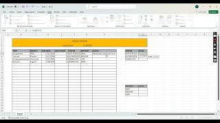 Project Tracker in Excel [upl. by Biegel]