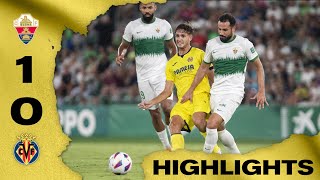 Highlights Elche 10 Villarreal B  LALIGA2 [upl. by Inaflahk]