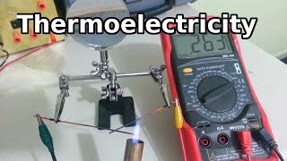 Homemade Thermoelectric Junction [upl. by Aret]