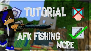 Tutorial cara afk fishing tanpa auto clicker di MCPE dan alat fishing farm khusus [upl. by Ahsinaw21]