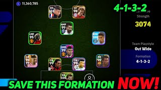 How to get 4132 formation in efootball 2024  4132 formation in pes  424 formation in efootball2024 [upl. by Pasco]