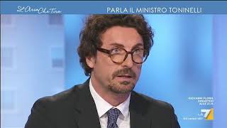 Danilo Toninelli Ministro Infrastrutture M5s TAV Il referendum non lo chiede Salvini al [upl. by Livingstone]