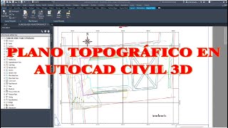 PLANO TOPOGRÁFICO EN AUTOCAD CIVIL 3D 20182024 [upl. by Ree]