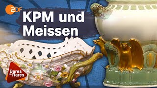 Kostbares Porzellan Porzellanterrine von KPM und Porzellanschale von Meissen  Bares für Rares [upl. by Anelak]