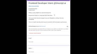 Unscriptai is hiring for Frontend Developer Intern  Freshers [upl. by Rosemarie83]