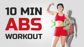 10 MIN ABS WORKOUT AT HOME [upl. by Htrag]