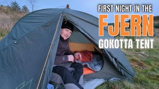 328 First Night In The FJERN GOKOTTA Tent  Fast Light Overnight amp Relaxing Lochside Camp [upl. by Annert]