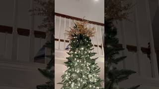 DIY Christmas Tree Topper with Wreath diy christmas decoration [upl. by Hendon]