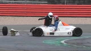 Walter Hayes Trophy  Crash and Action  Silverstone 2019 [upl. by Nahtannhoj]