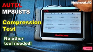 Compression Test WITHOUT a COMPRESSION GAUGE using Active Scan Tool AUTEL Scanner MP808TS [upl. by Swamy58]