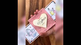 Unique Mothers Day Card Ideas Folding Surprise Card Tutorial [upl. by Modnarb]