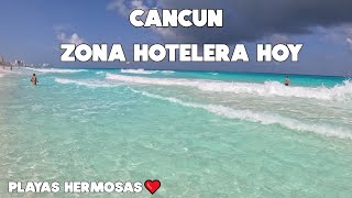 CANCUN ULTIMA HORA🔴SIN SARGAZO PLAYA MARLIN  MUY SOLEADO HOY 11 JULIO [upl. by Maurene879]