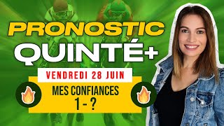 Pronostic PMU quinté du jour du vendredi 28 juin 2024 à Vincennes [upl. by Lilllie]