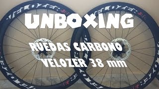 Unboxing Ruedas Velozer carbono disco [upl. by Andris]