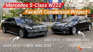 TAMPILAN SCLASS JADI BARU TANPA HARUS KELUAR UANG BANYAK  FACELIFT CONVERSION FOR SCLASS [upl. by Goddord917]