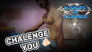 challenge you 60 diamonds pushups in 5 raunds in youtube video trending pushups [upl. by Nyer384]