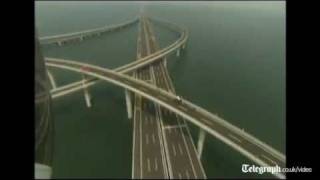 Amazing engineering feat Worlds longest sea bridge opened in China [upl. by Nylzor]