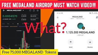 Free Airdrop  Megaland Crypto  Megaland Withdrawal  Megaland Airdrop New Update  Megaland Crypto [upl. by Greg]