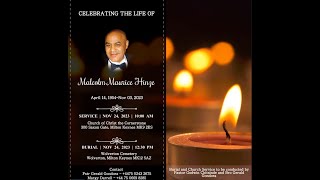 Celebrating The Life of Malcolm Maurice Hinze  Pastor Godwin Chitsinde [upl. by Aili]