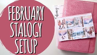 A5 Stalogy Planner Setup  February 2024 [upl. by Arlana629]